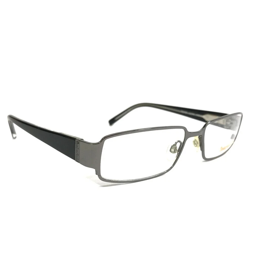 Timberland Eyeglasses Frames TB1035 Col. H41 Silver Black Rectangle 54-17-140